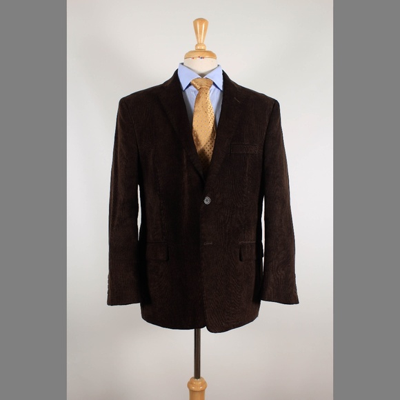Pronto Uomo Other - Pronto Uomo 44S Brown Corduroy Sport Coat Y858